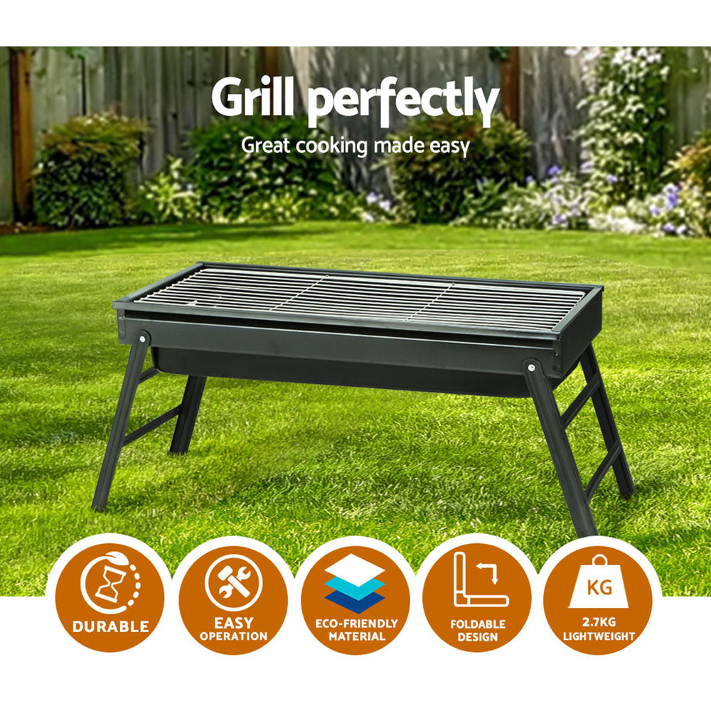 Outdoor BBQ Foldable Portable Camping Grill Smoker
