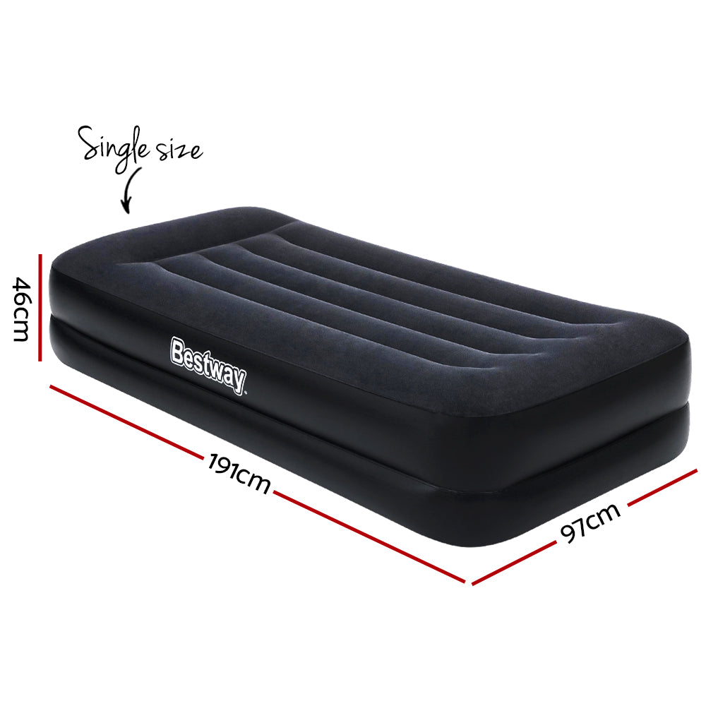 Air Mattress Bed Single Size Inflatable Camping Beds Built-in Pump