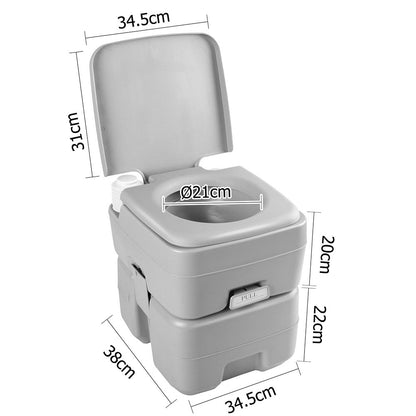 Outdoor Portable Camping Toilet Flushable