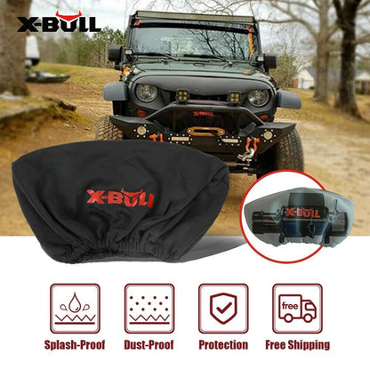 Winch Cover Waterproof fits 8000-17000LBS Dust Free Soft