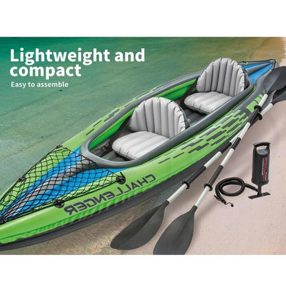 Sports Challenger Inflatable Kayak Floating Boat River Lake