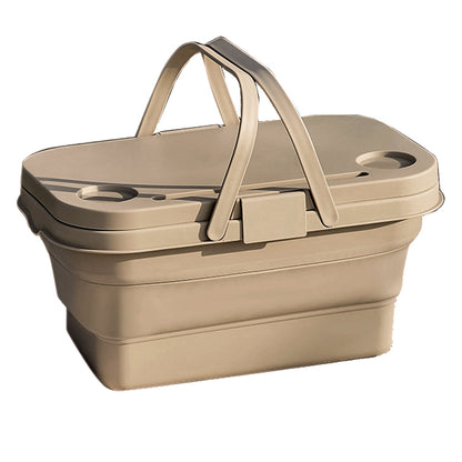 3 In 1 Folding Camping Storage Box Food Container Dishes