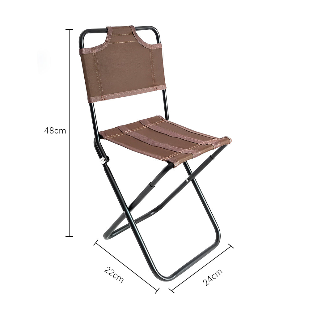 HYPERANGER Aluminum Portable Folding Camp Chair-Khaki_1