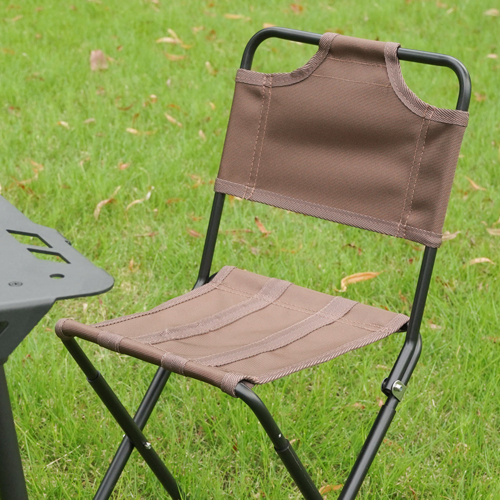 HYPERANGER Aluminum Portable Folding Camp Chair-Khaki_7