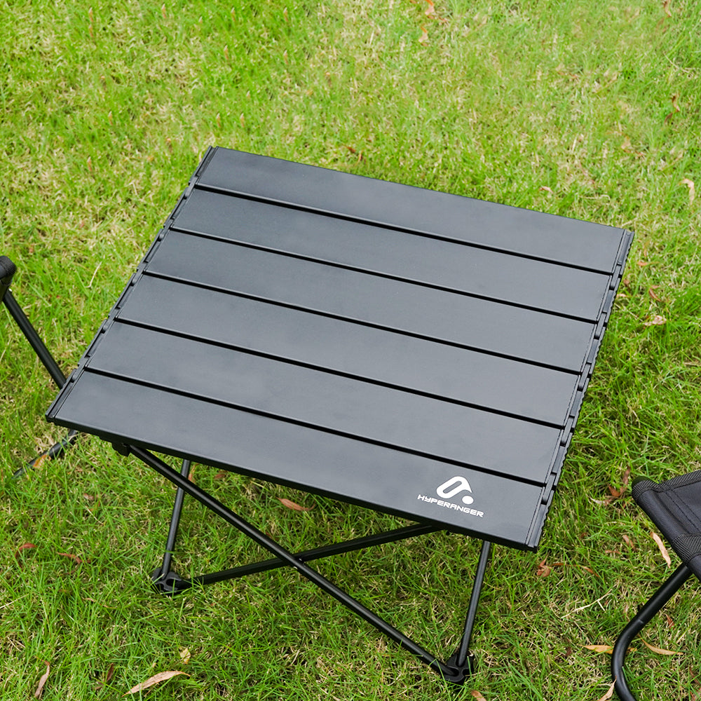 HYPERANGER Portable Aluminum Alloy Camping Folding Picnic Table-S_8