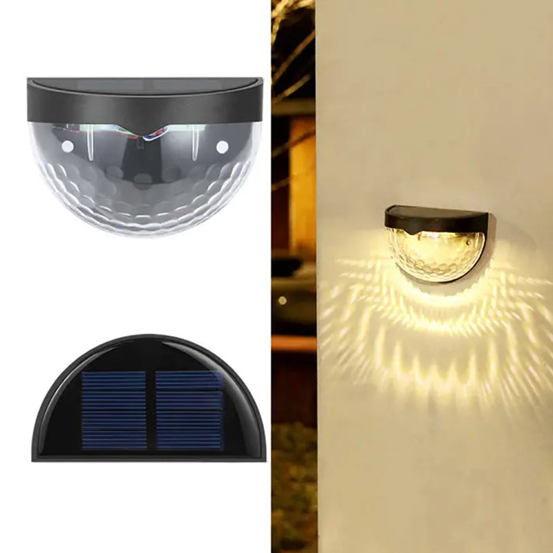 4 Pcs Waterproof Solar LED Wall Light for Garden and Outdoor- Solar Powered_15