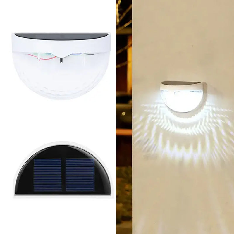 4 Pcs Waterproof Solar LED Wall Light for Garden and Outdoor- Solar Powered_18