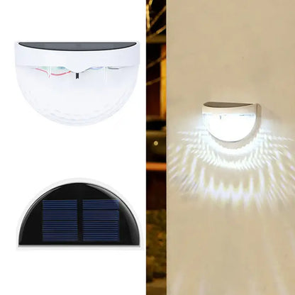 4 Pcs Waterproof Solar LED Wall Light for Garden and Outdoor- Solar Powered_18