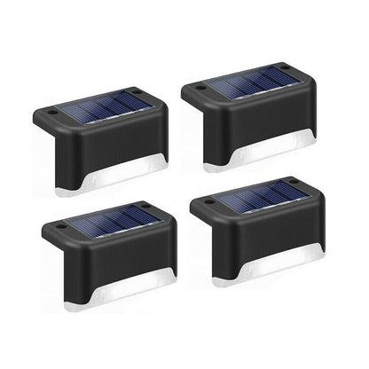 4 Pcs Waterproof Solar Deck and Outdoor Path LED Light- Solar Powered_0