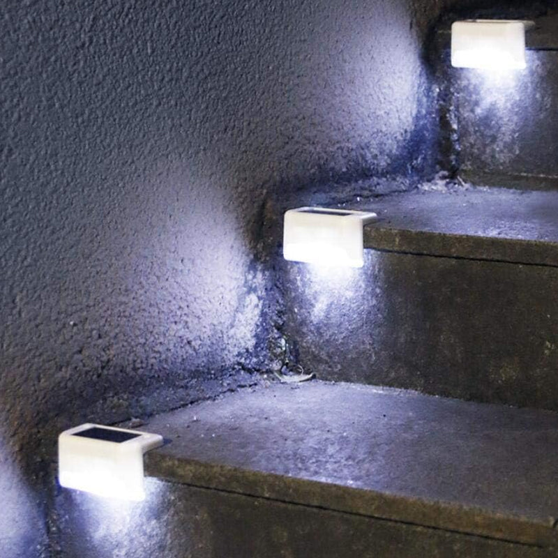 4 Pcs Waterproof Solar Deck and Outdoor Path LED Light- Solar Powered_7