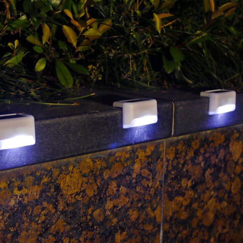 4 Pcs Waterproof Solar Deck and Outdoor Path LED Light- Solar Powered_10