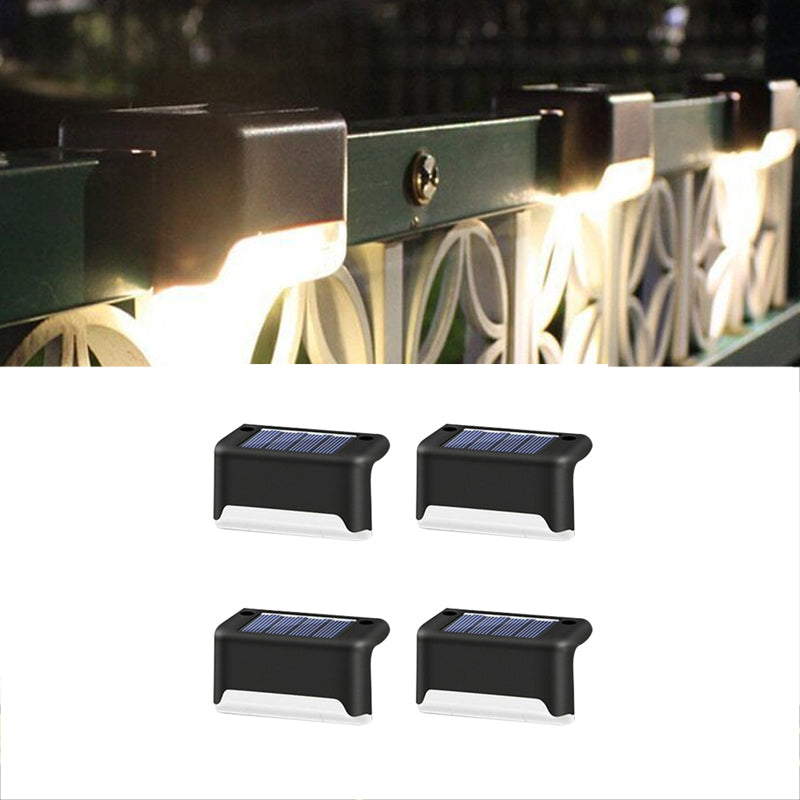 4 Pcs Waterproof Solar Deck and Outdoor Path LED Light- Solar Powered_12