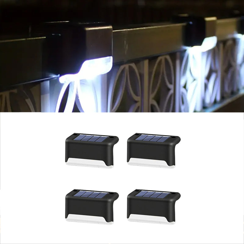 4 Pcs Waterproof Solar Deck and Outdoor Path LED Light- Solar Powered_16