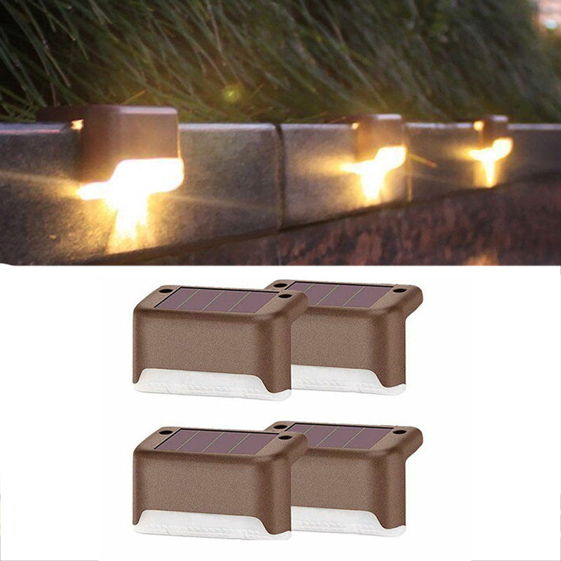 4 Pcs Waterproof Solar Deck and Outdoor Path LED Light- Solar Powered_17