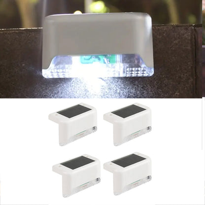 4 Pcs Waterproof Solar Deck and Outdoor Path LED Light- Solar Powered_19