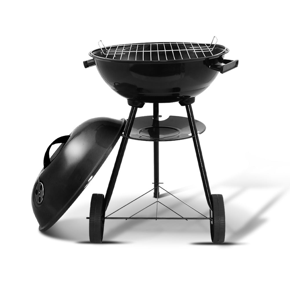 Grillz Charcoal BBQ Smoker Drill Outdoor Camping Patio Barbeque Steel Oven - Pmboutdoor