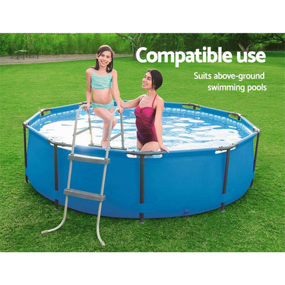 Ladder Above Ground Swimming Pools 84cm 32 inch Deep Removable Steps - Pmboutdoor