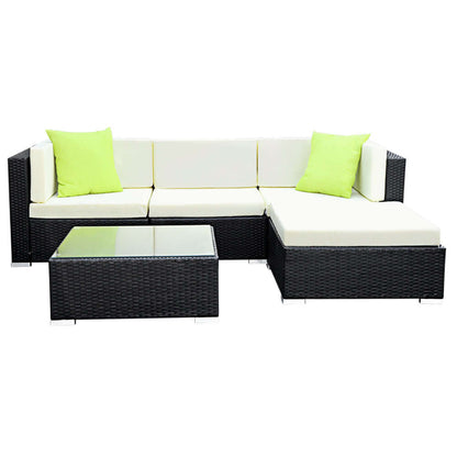5PC Outdoor Furniture Sofa Set Garden Patio Pool Lounge - Pmboutdoor