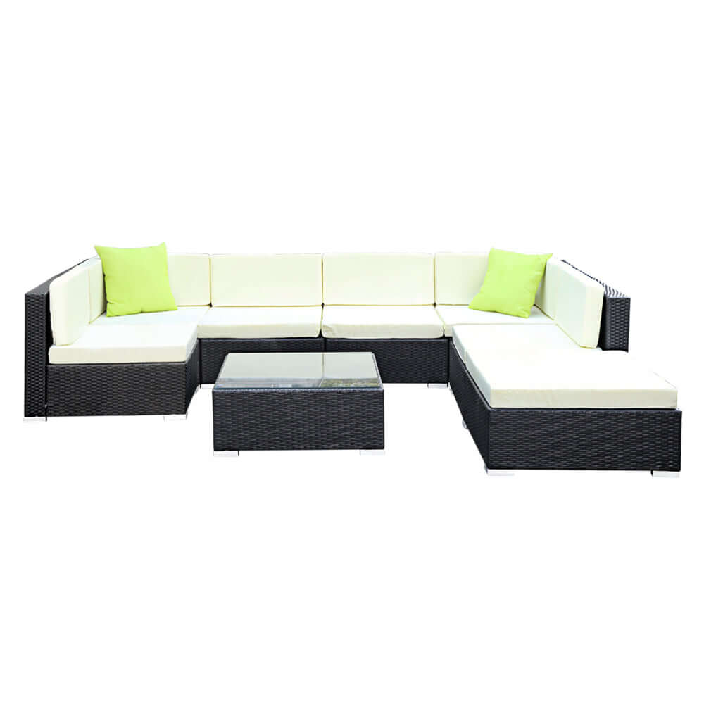 8PC Outdoor Furniture Sofa Set Garden Patio Pool Lounge - Pmboutdoor