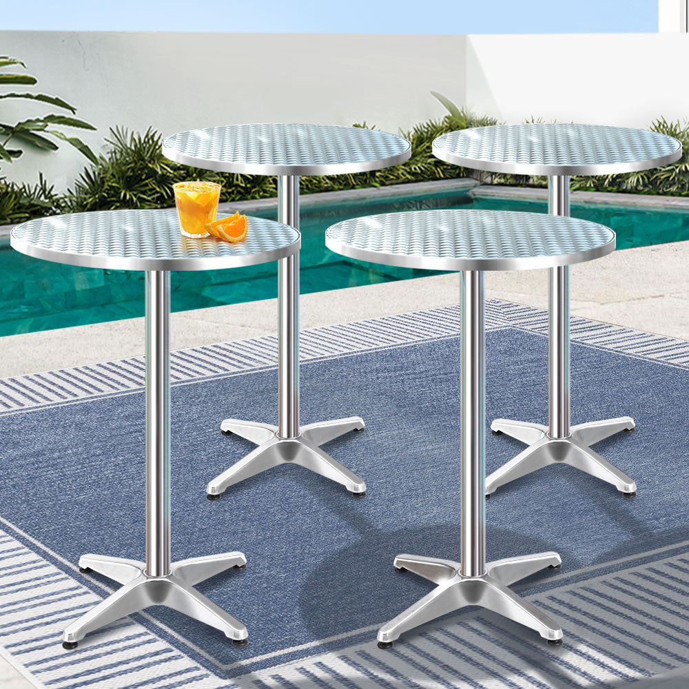 Outdoor Aluminium Adjustable Bar Table Circle