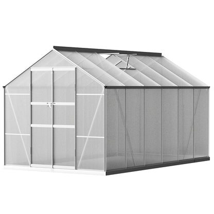 Greenfingers Aluminium Greenhouse Green House Garden Shed Polycarbonate - Pmboutdoor