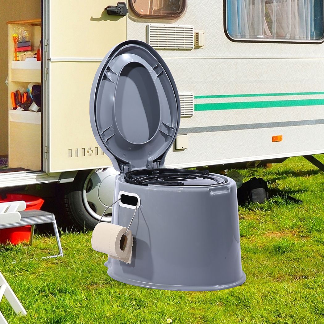 Outdoor Portable Toilet 6L Camping Potty Caravan Travel Camp Boating - Pmboutdoor