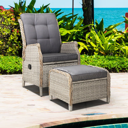 Sun lounge Recliner Chair Lounger Sofa Ottoman