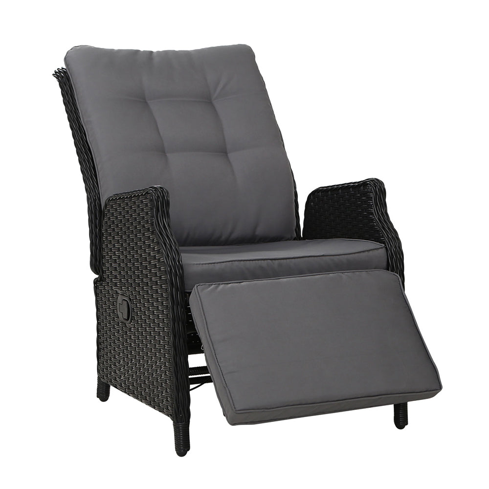 Sun lounge Setting Recliner Chair Outdoor Furniture Patio Wicker Sofa