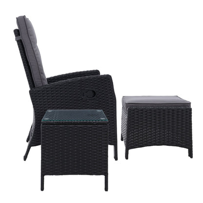 Sun lounge Setting Recliner Chair Outdoor Furniture - Pmboutdoor