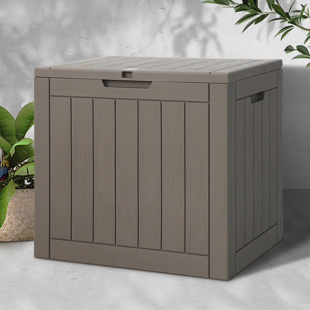 Outdoor Storage Box 118L Container Lockable Storage for Garden - Pmboutdoor