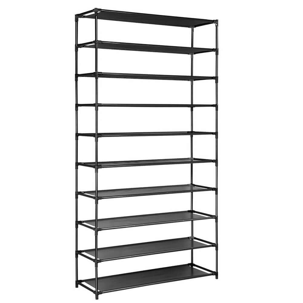 10 Tier Shoe Rack Organiser DIY Stackable Storage Shelf