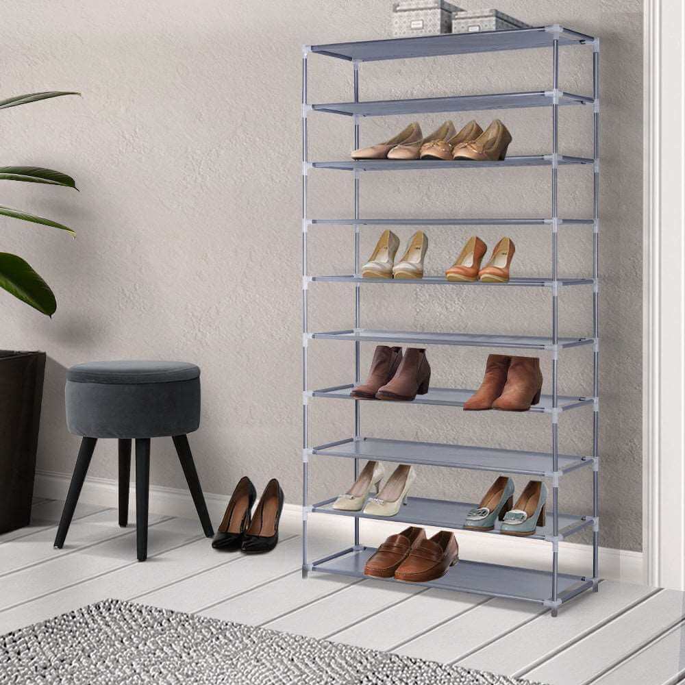 10 Tier Shoe Rack Organiser DIY Stackable Storage Shelf