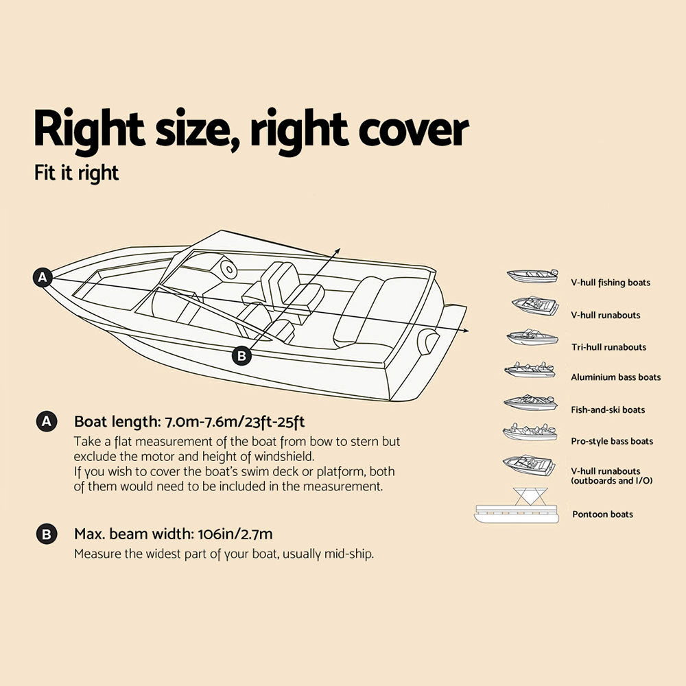 Waterproof Boat Cover tarp - Pmboutdoor