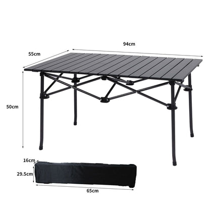 Folding Camping Table Portable Aluminium - Pmboutdoor