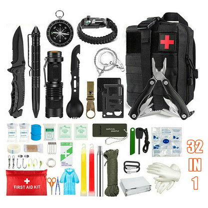 Tactical Emergency Survival Kit Hiking Camping SOS Tool Equipment