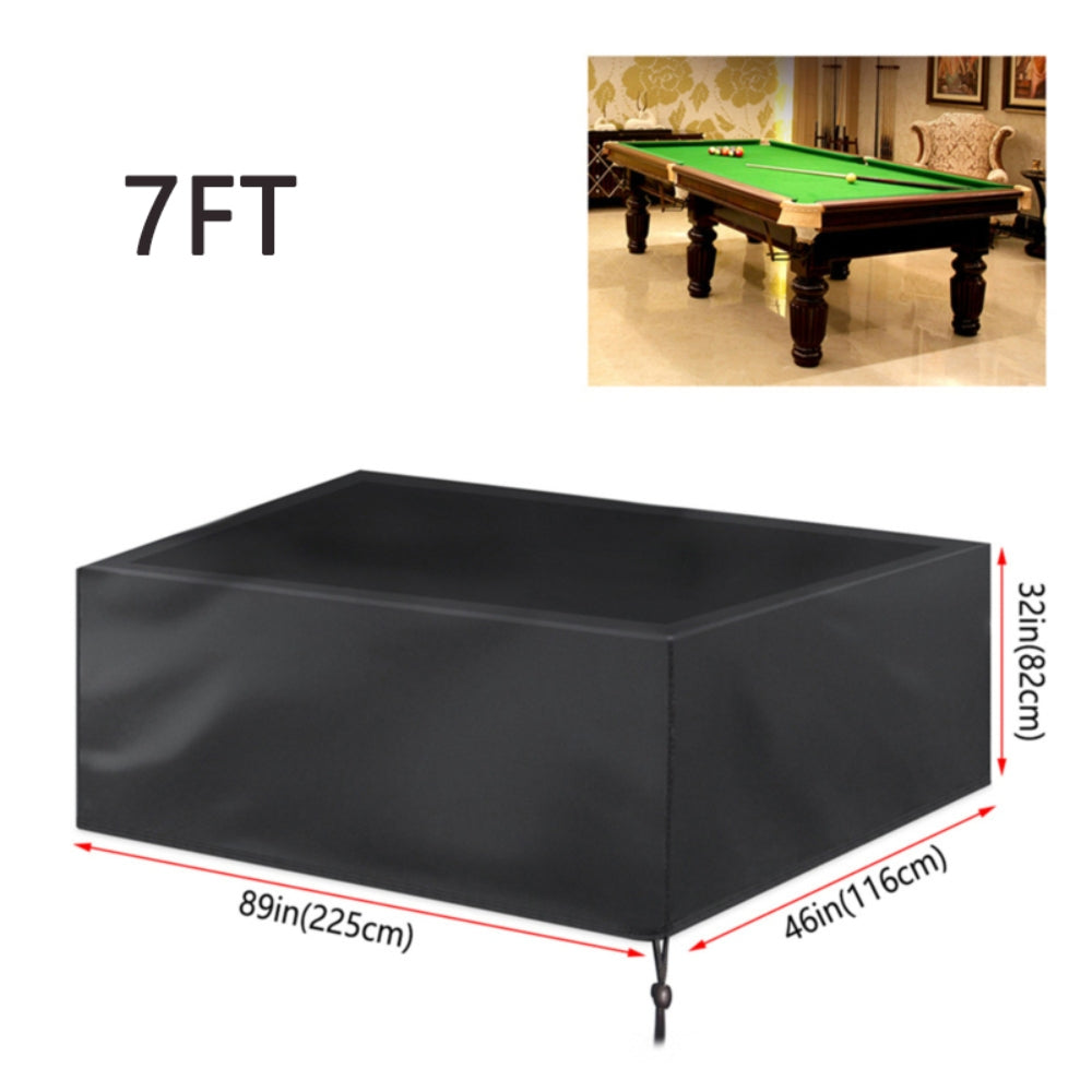 7FT Pool Snooker Billiard Table Cover Polyester Dust Waterproof