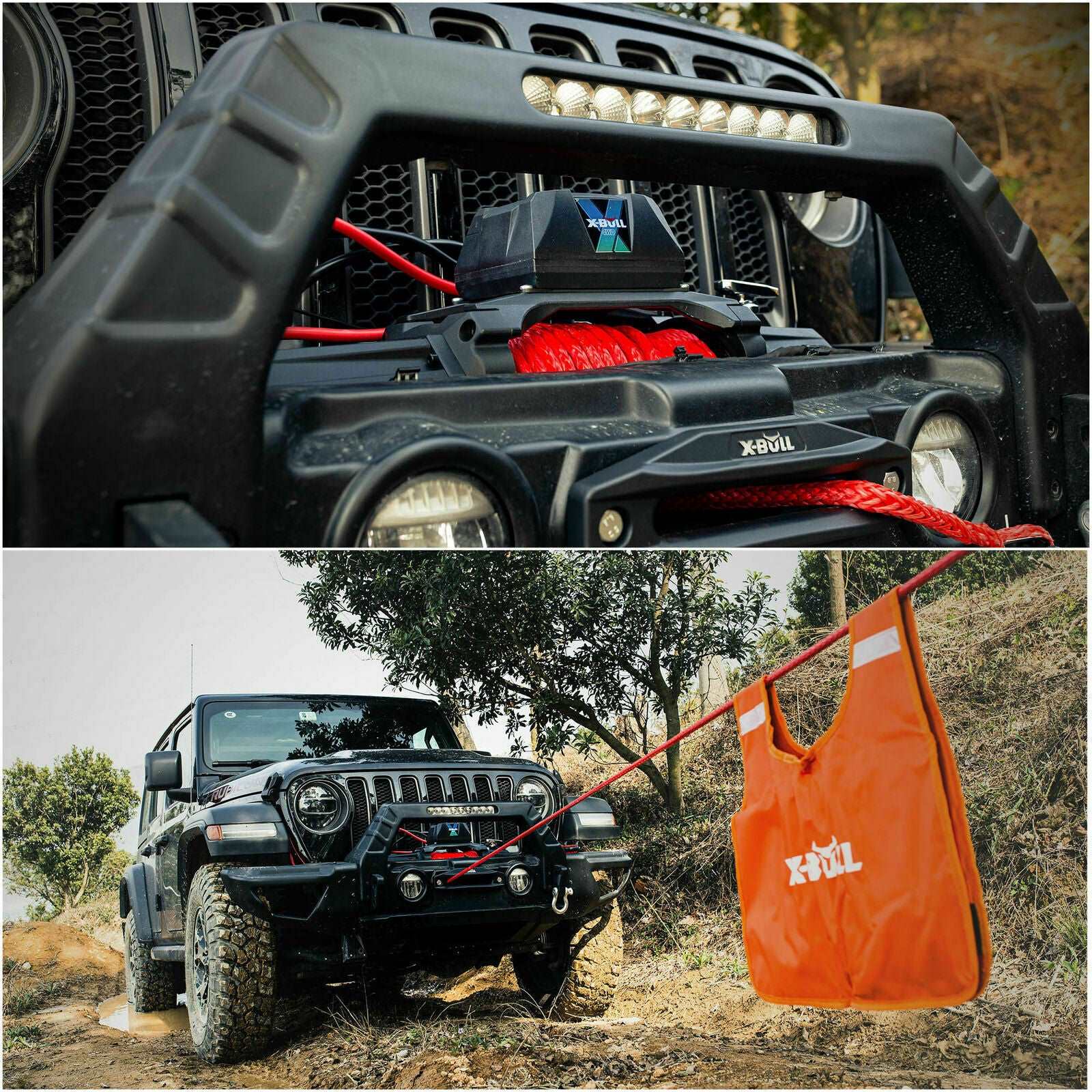 Electric Winch 12V Synthetic Rope Wireless Off-road 4WD 4x4 - Pmboutdoor