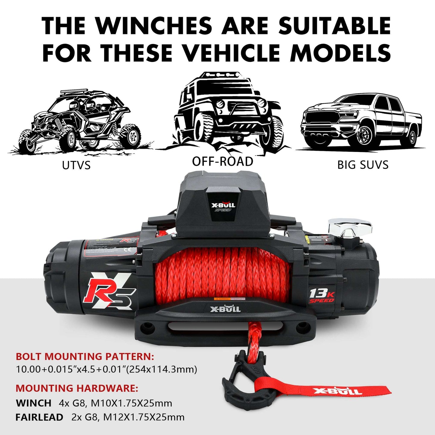 Electric Winch 12V Synthetic Rope Wireless Off-road 4WD 4x4 - Pmboutdoor