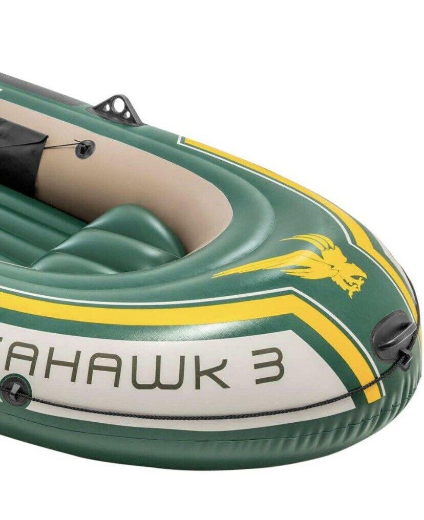 Seahawk 3 Person Inflatable Boat Fishing Boat Raft Set