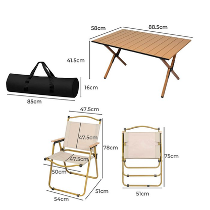 Folding Camping Table Portable Picnic Outdoor Fold Up